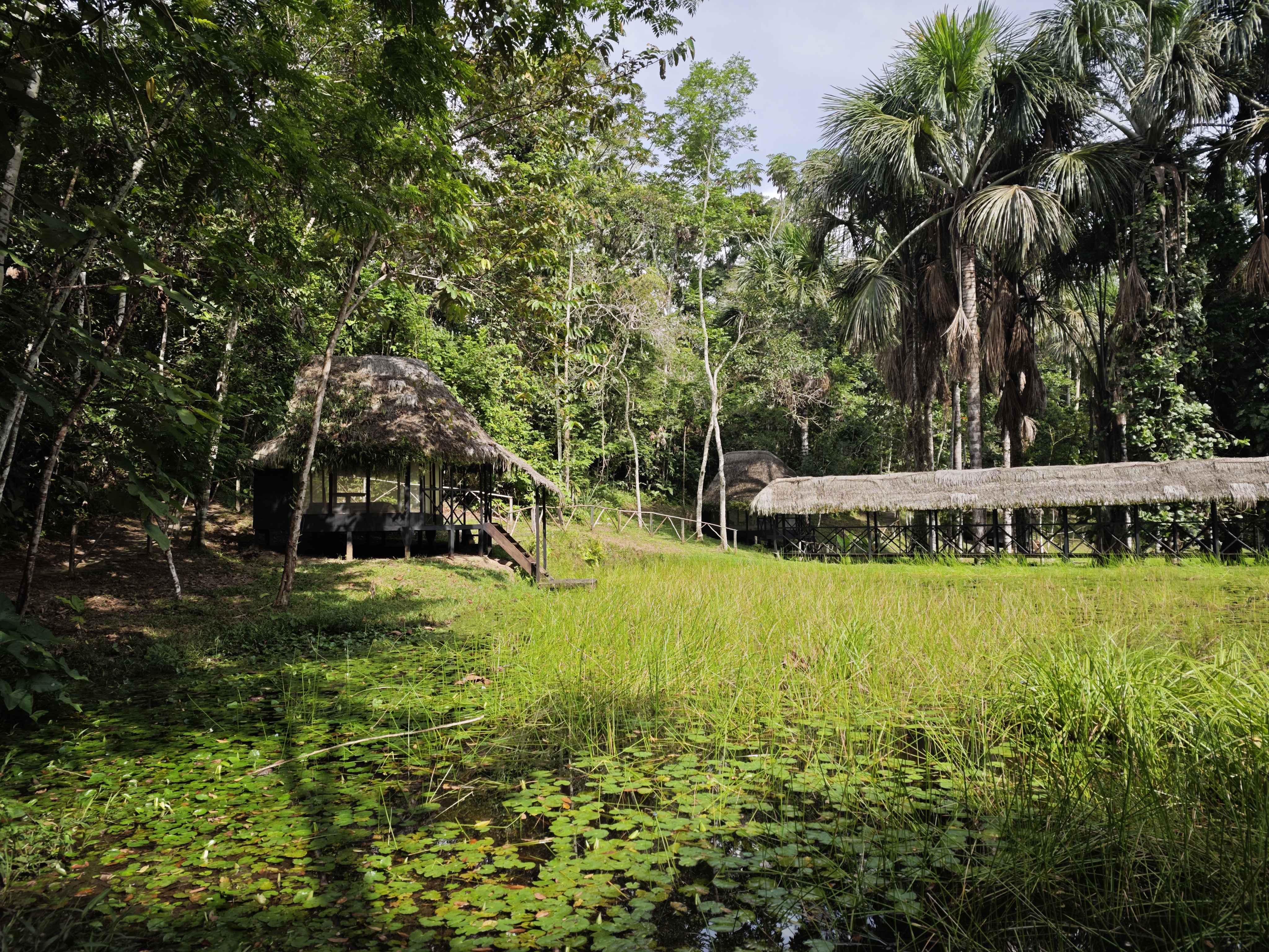 A private tambo at Dreamglade with a view of the lake